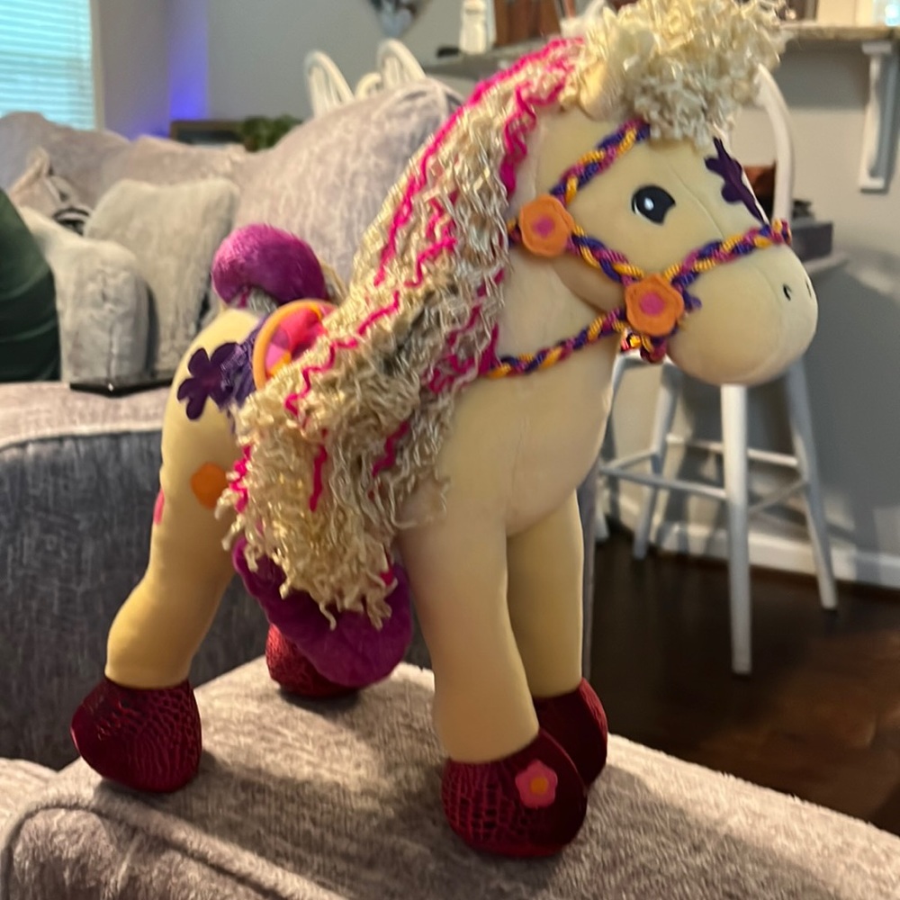 INTAGE 2001 GROOVY GIRLS 13” CALYPSO CALLIE HORSE BLONDE WITH MULTI COLOR MANE